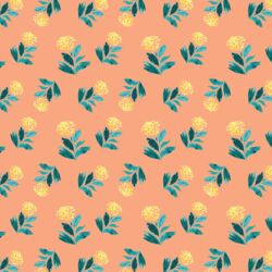 Tossed Dandelions in Coral