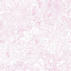 Paperie in Magenta Pink on White