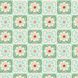 Quilted Florals in Garden