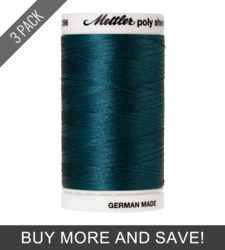 Deep Sea Blue (2596-4442) - Poly Sheen - 875 Yards (3 Pack)