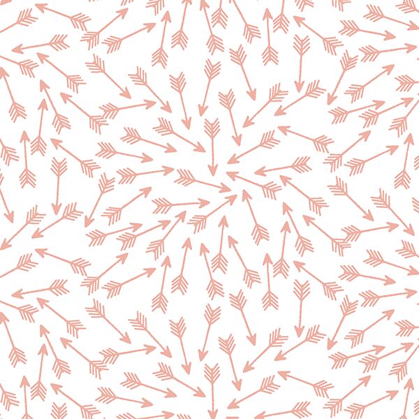 Arrows in Peony on White