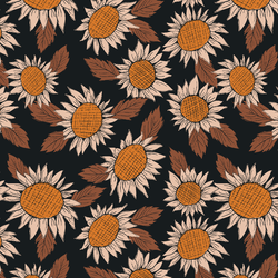 Sunflowers in Midnight