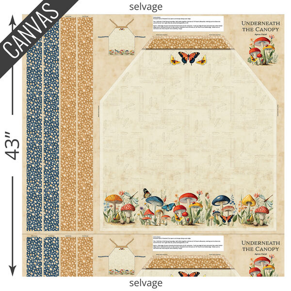 Apron Canvas Panel in Multi
