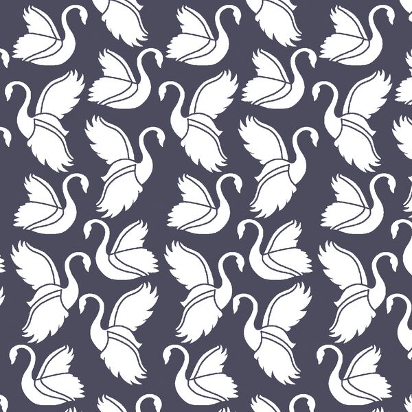Swan Silhouette in Ink