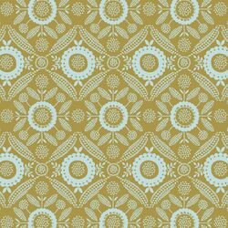 Foulard in Gold and Glacier Blue