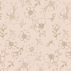 Sweet Peonies Sketch in Peony Pink