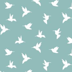 Hummingbird Silhouette in Pool