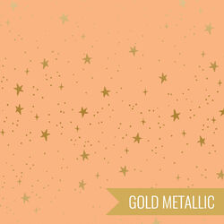 Stars in Peach Metallic