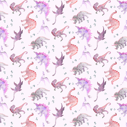 Dinosaurs in Cotton Candy
