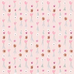 Heart Streamers in Pink