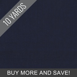 Artisan Cotton Yarn-Dye in Dark Navy Blue - 10 Yard Bolt