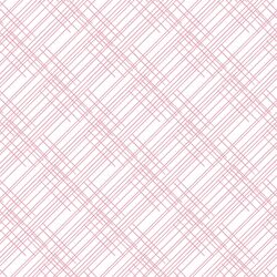 Thatched in Carnation on White