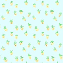 Strawberries on Top in Light Blue
