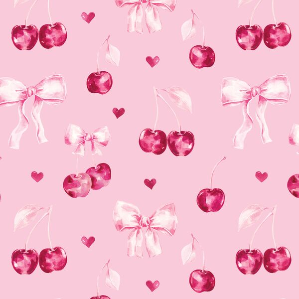 Ribbon Cherries in Camilla Pink