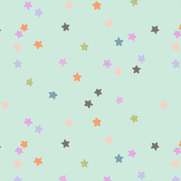 Rainbow Stars in Minty