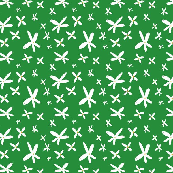 Monster Flowers in Green