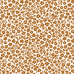 Flower Field in Copper Brown