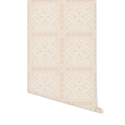 Dotted Tile in Tawny on Cream
