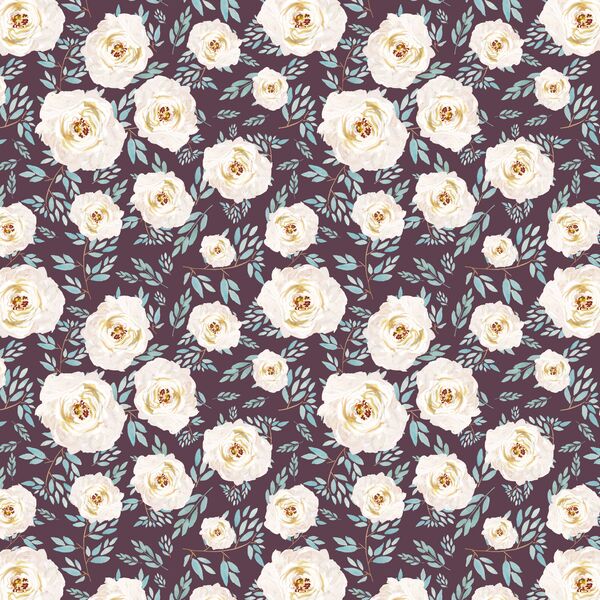 Heritage Rose in Eggplant