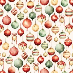 Festive Ornaments in Ivory