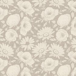 Floral Silhouette in Dove Grey
