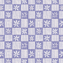 Daisy Checkers in Periwinkle
