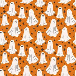 Starry Ghosts in Orange