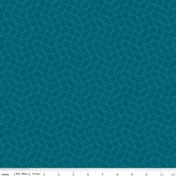 Wavy Grid in Teal