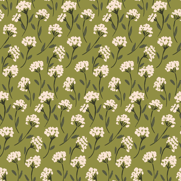 Painted Flower Bunch in Green