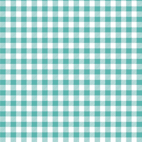 Small Buffalo Plaid in Seafoam