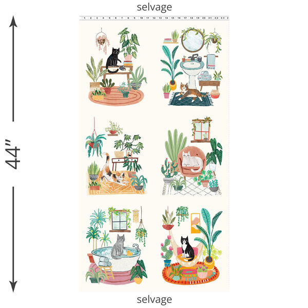 Cat Panel in Light Cream