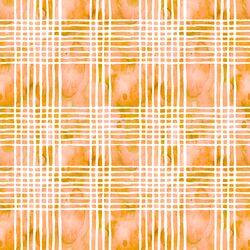 Watercolor Plaid in Pumpkin