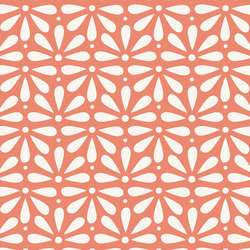 Large Stenciled Blooms in Honeysuckle