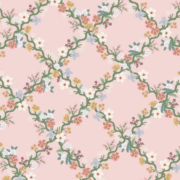 Floral Trellis in Pink