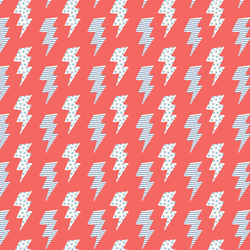 Lightning Bolts in Cherry Red