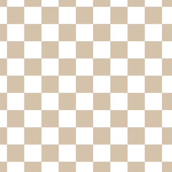 Garden Checkerboard in Mocha