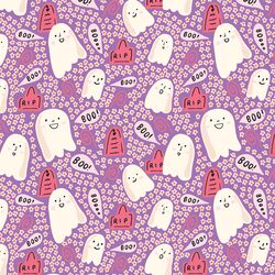 Ghost Cemetary in Vivid Violet