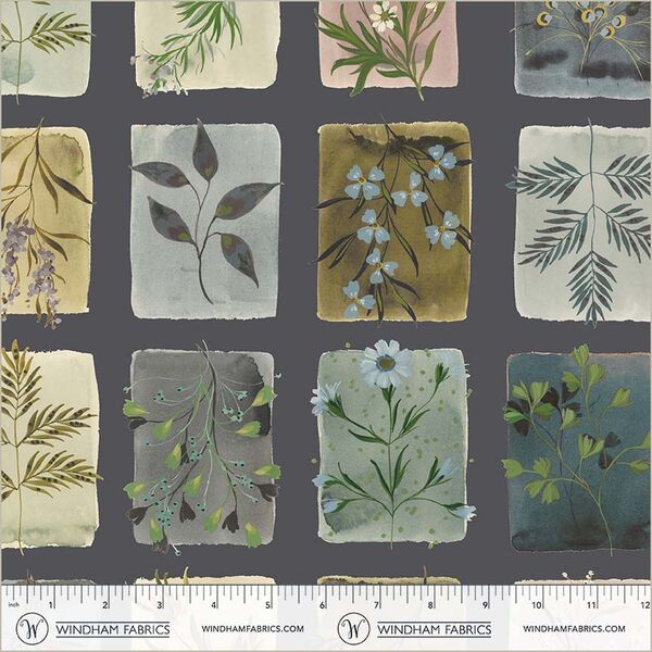 Tiny Botanicals in Indigo