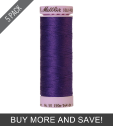 Iris Blue (9105-0030) - Silk Finish Cotton 50wt - 164 Yards (5 Pack)