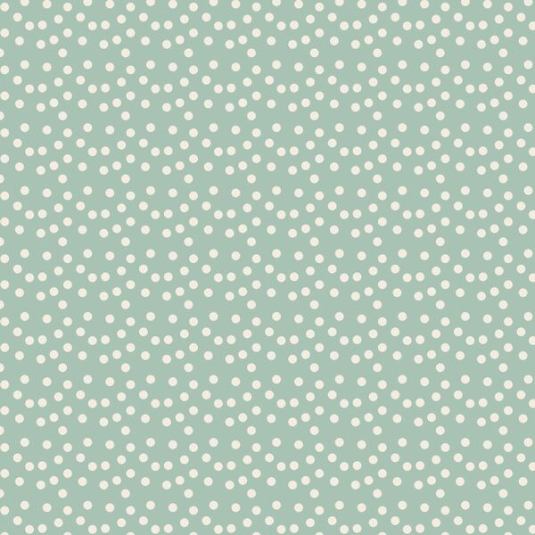Scalloped Polka Dots in Sweet Mint