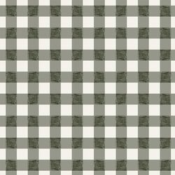 Watercolor Gingham in Evergreen