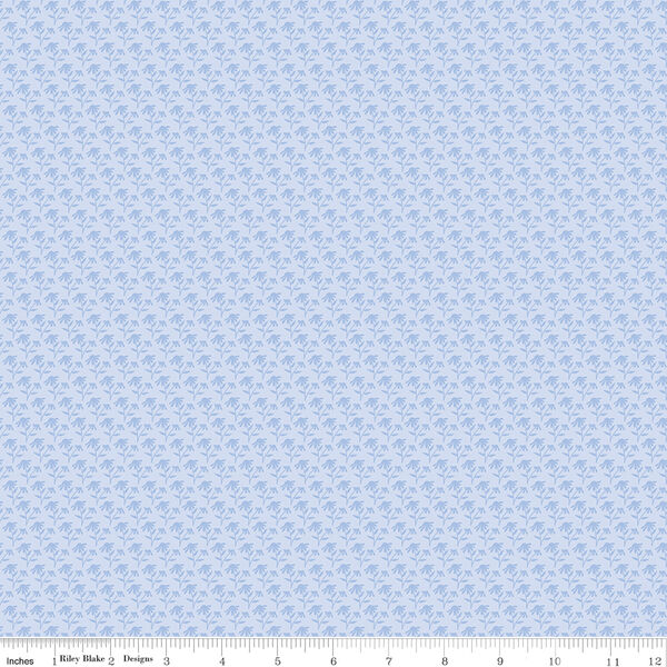 Tonal Floral in Blue