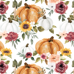Pumpkin Bouquet in White