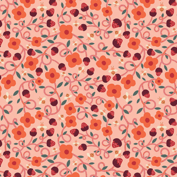 Vibrant Vines in Pink