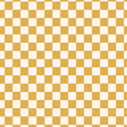 Organic Checkerboard in Pineapple Yellow