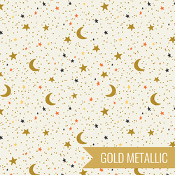 October Night in Cream Metallic
