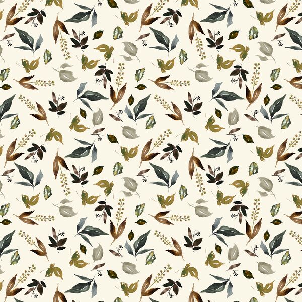 Little Woodland Foliage in Ivory
