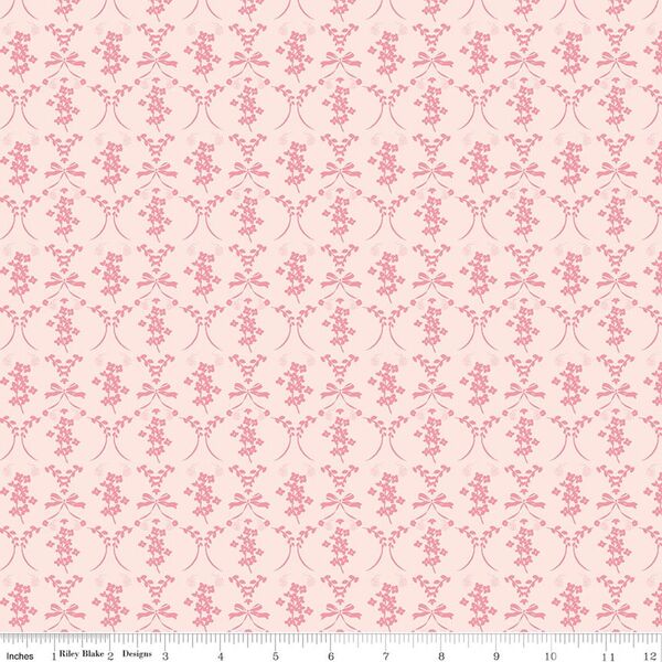 Flowers and Bows in Blush