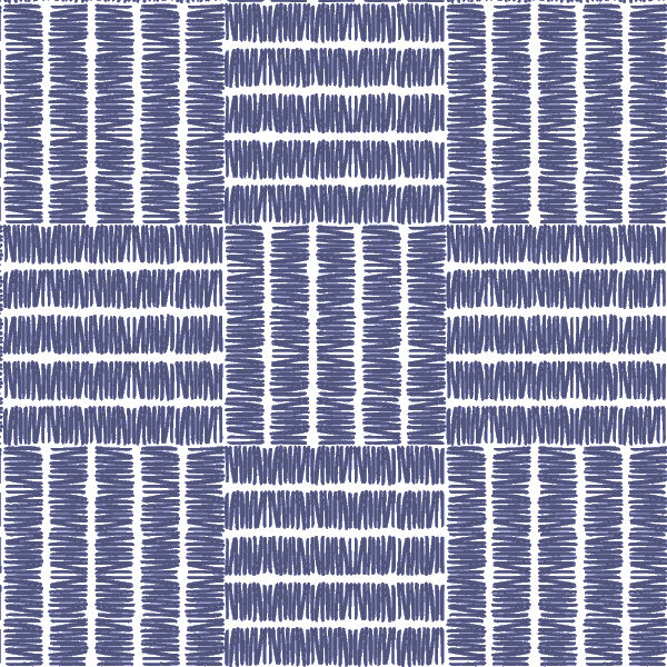 Basketweave in Indigo