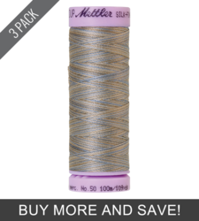 Silvery Blues (9075-9843) - Silk Finish Cotton Multi 50wt - 109 Yards (3 Pack)